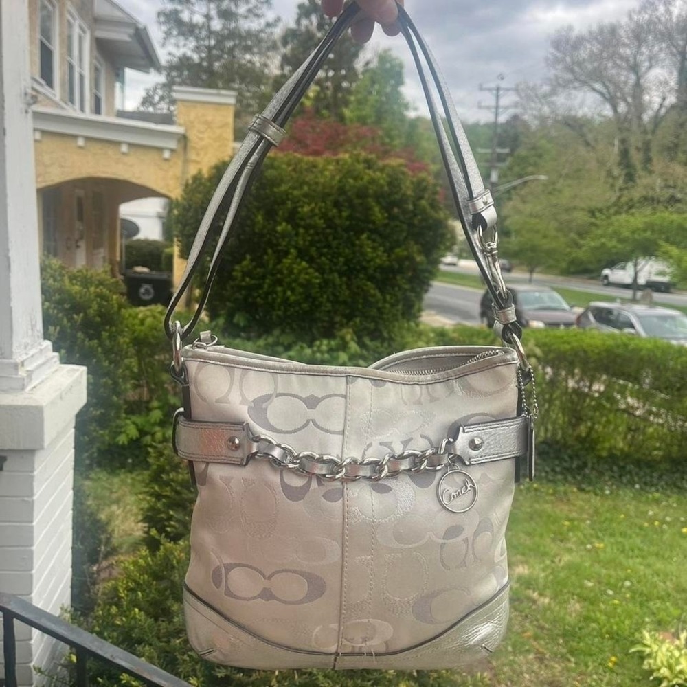 Y2K 2000s Coach Signature Cs Monogram Satchel Shoulder bag / Handbag ౨ৎ ⊹ ‧₊˚